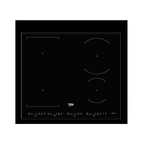 Beko 60cm Black Glass Induction Cooktop
