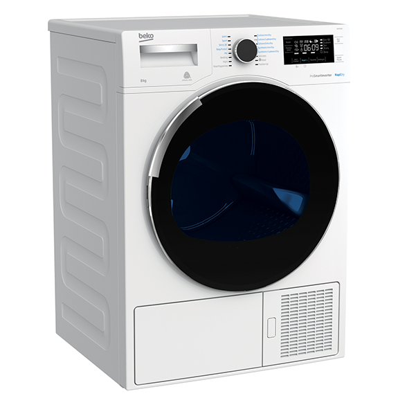 Beko 8kg Hybrid Heat Pump Clothes Dryer - White