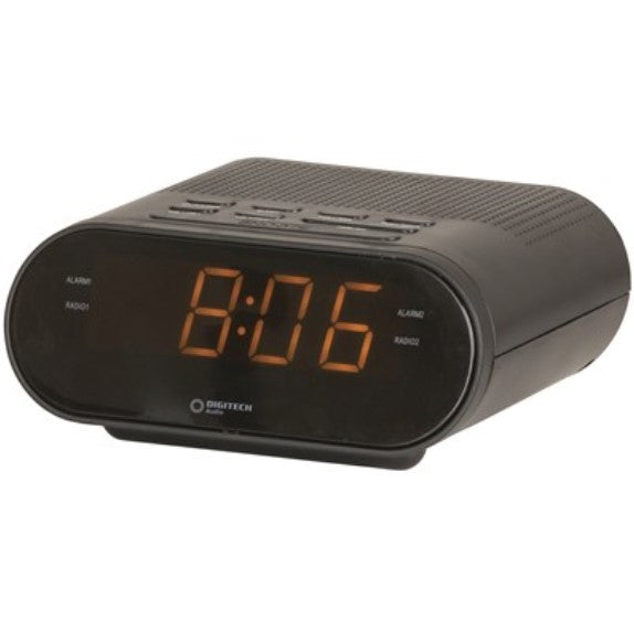 Techbrands LED Clock with AM/FM Radio
