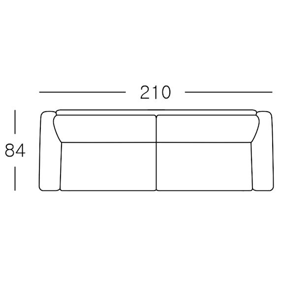 Abbey 3 Seater Fabric Sofa - Duck Egg Blue