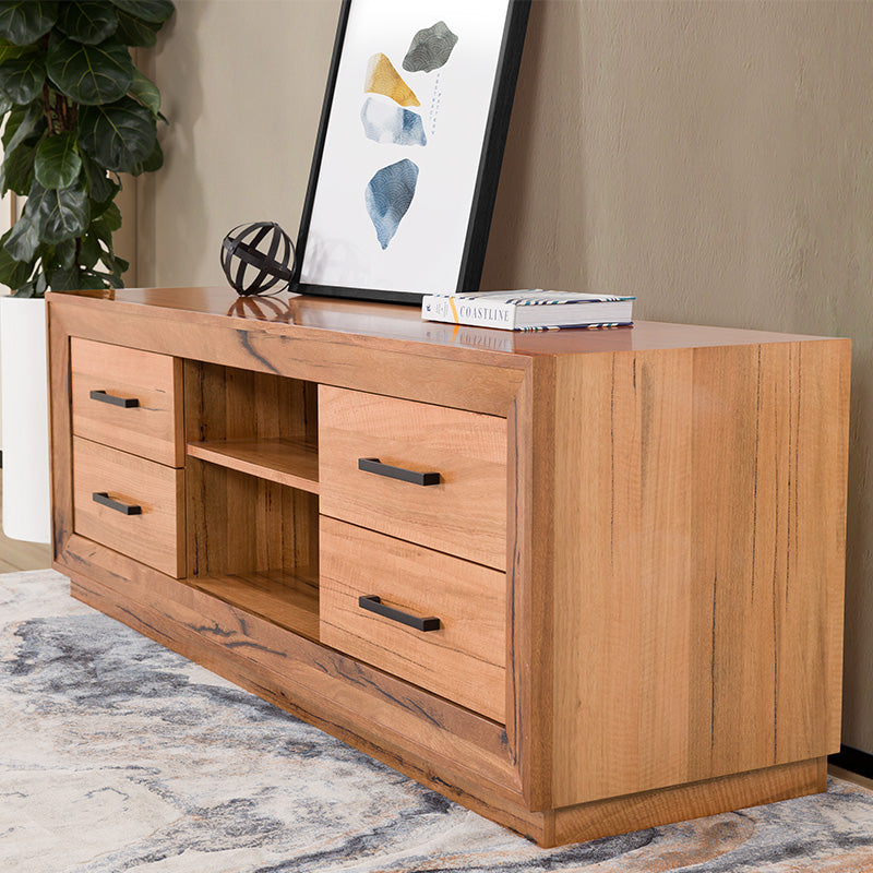 Arbor 1800mm Timber Entertainment Unit - Marri/Natural
