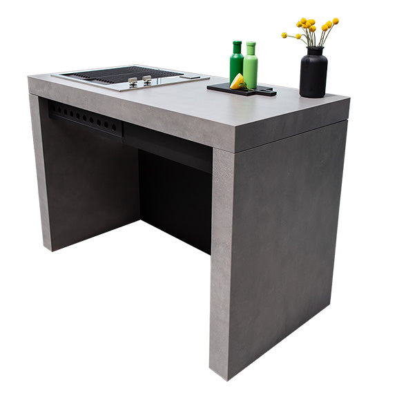 Artusi 1400mm Outdoor Kitchen Cabinet Aperto Ferro - Cosmopolita Grey
