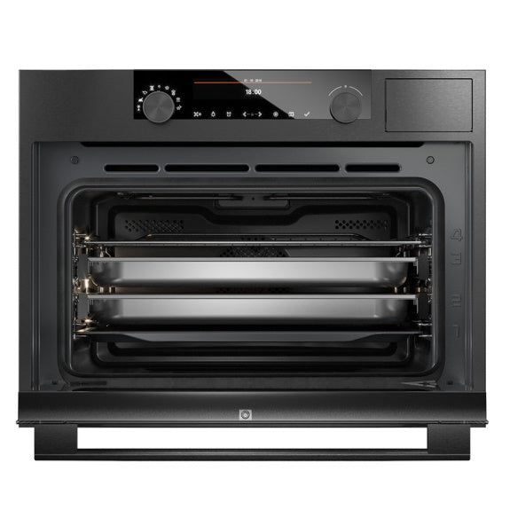 ASKO 45cm Built-In Combination Steam Oven - Black Steel