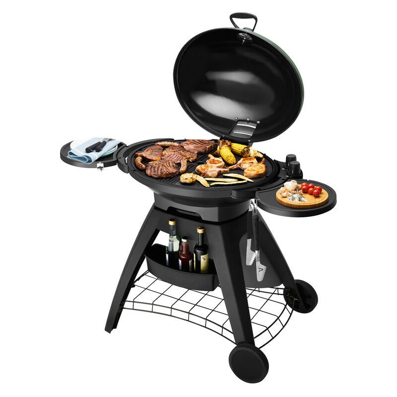 BEEFEATER BIGG BUGG 2 BURNER BBQ W/TROLLEY GREEN 2 BURNER