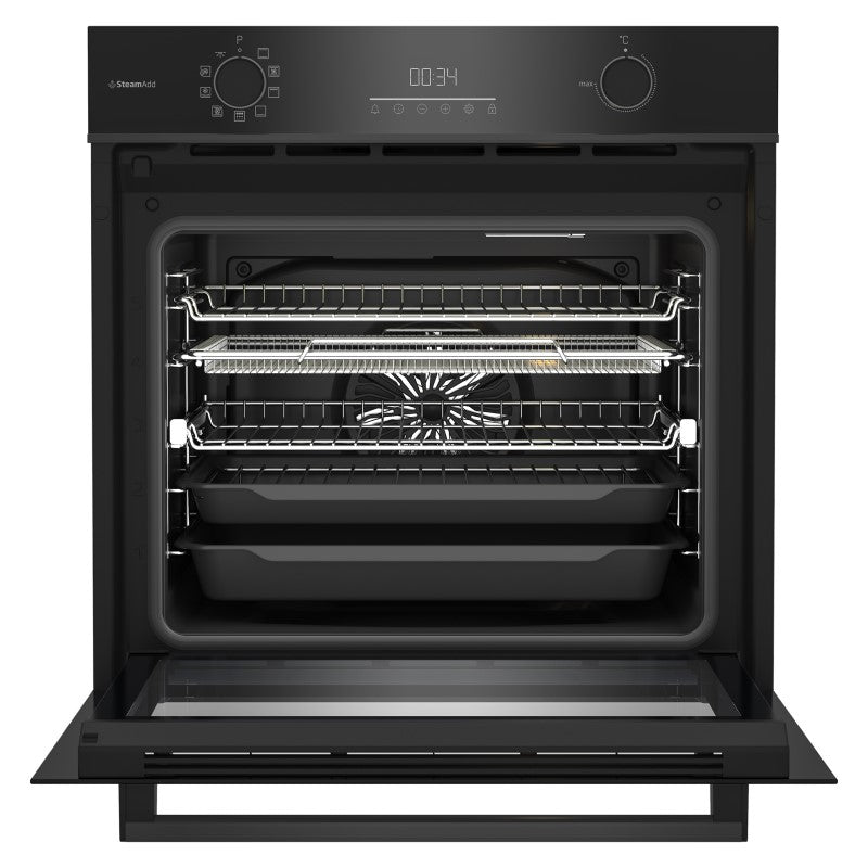 Beko 60cm Aeroperfect Multifunction Pyrolytic Oven with Airfry + SteamAdd - Black