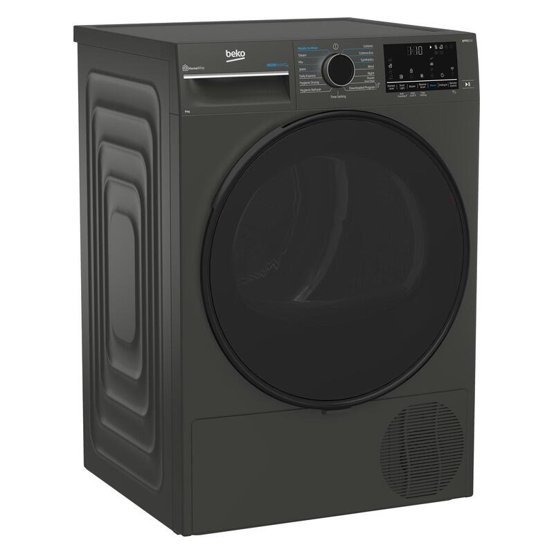Beko 9kg Smart Heat Pump Dryer with Steam - Graphite