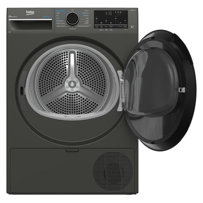 Beko 9kg Smart Heat Pump Dryer with Steam - Graphite