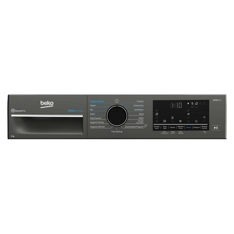 Beko 9kg Smart Heat Pump Dryer with Steam - Graphite