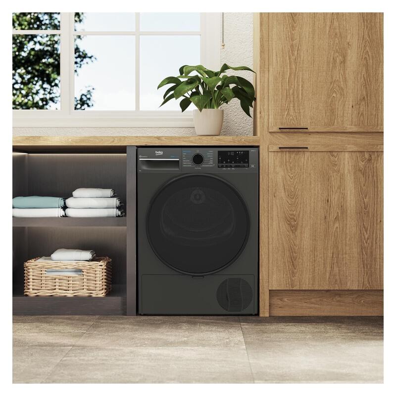 Beko 9kg Smart Heat Pump Dryer with Steam - Graphite