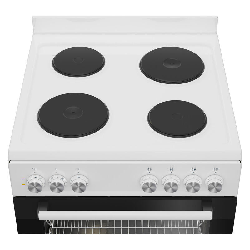 BEKO ELECTRIC UPRIGHT COOKER WITH ELECTRIC COOKTOP - WHITE 60cm