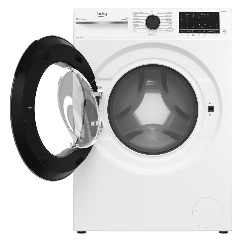 Beko 10kg Connected Front Load Washing Machine with Steam - White