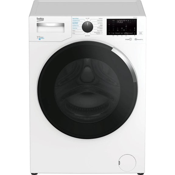Beko 7.5kg/4kg Front Load Washer Dryer Combo with Steamcure