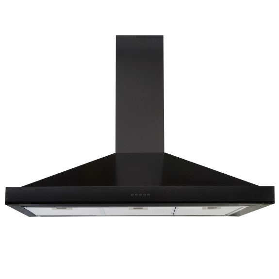 Belling 110cm Canopy Rangehood - Black