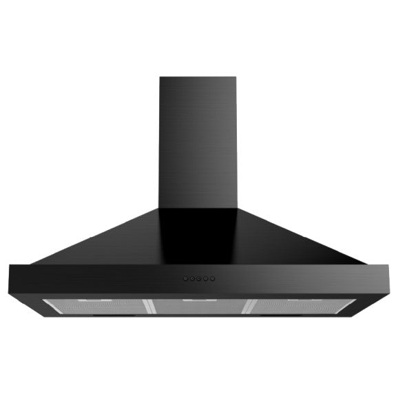 BELLING CANOPY RANGEHOOD BLACK 90CM