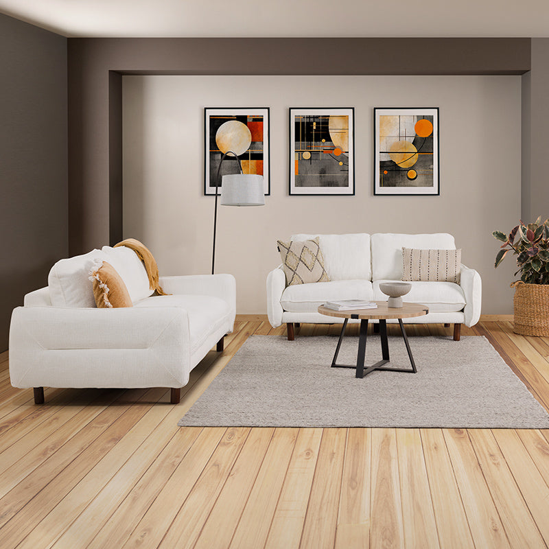 Benjamin 3 Seater Fabric Sofa - Cloud Dancer
