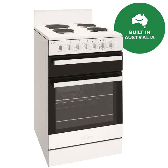 Chef 54cm Electric Upright Cooker - White