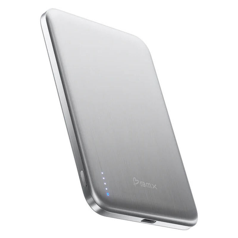 BMX 5,000mAh SolidSafe Air Magnetic Power Bank - Silver