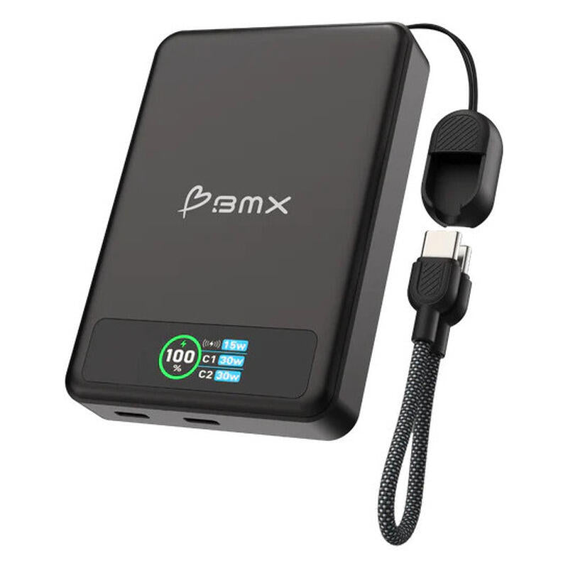 BMX 10,000mAh SolidSafe Magnetic Power Bank - Black