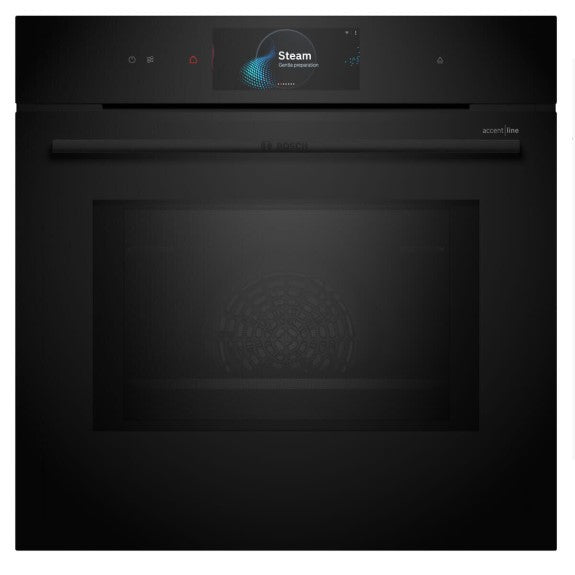 Bosch 60cm Series 8 Built-In Oven with Steam and Microwave Function - Black