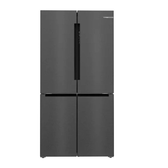 BOSCH SERIES 6 FRENCH DOOR FRIDGE-FREEZER BLACK STAINLESS STEEL 605L