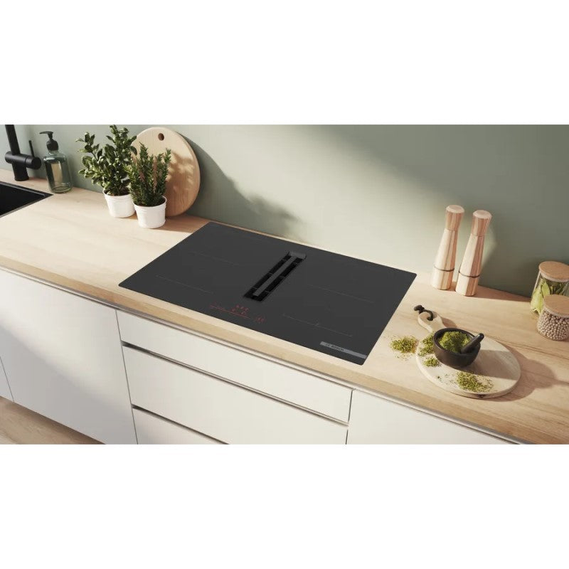 BOSCH INDUCTION COOKTOP WITH DOWNDRAFT VENTILATION 80cm