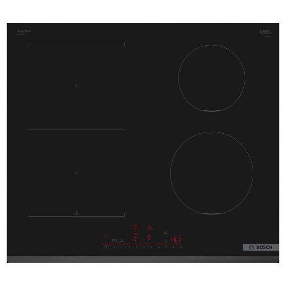 Bosch 60cm Series 6 Combi Induction Cooktop - Black