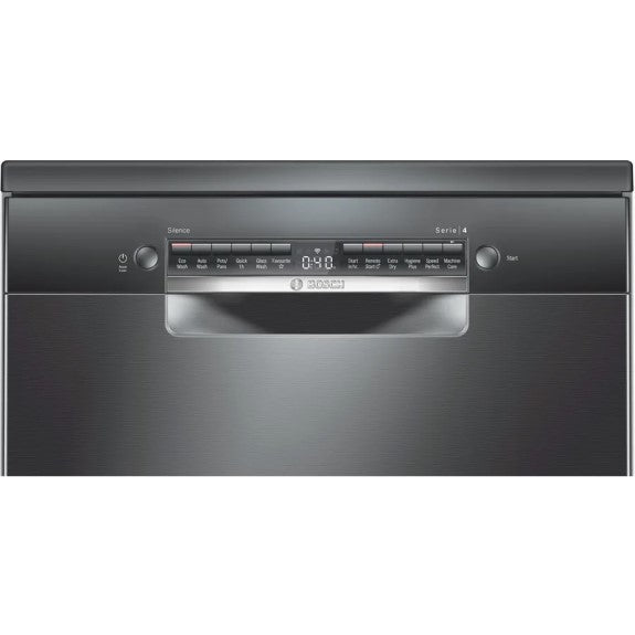 BOSCH SERIES 4 FREESTANDING DISHWASHER - BLACK INOX 60cm