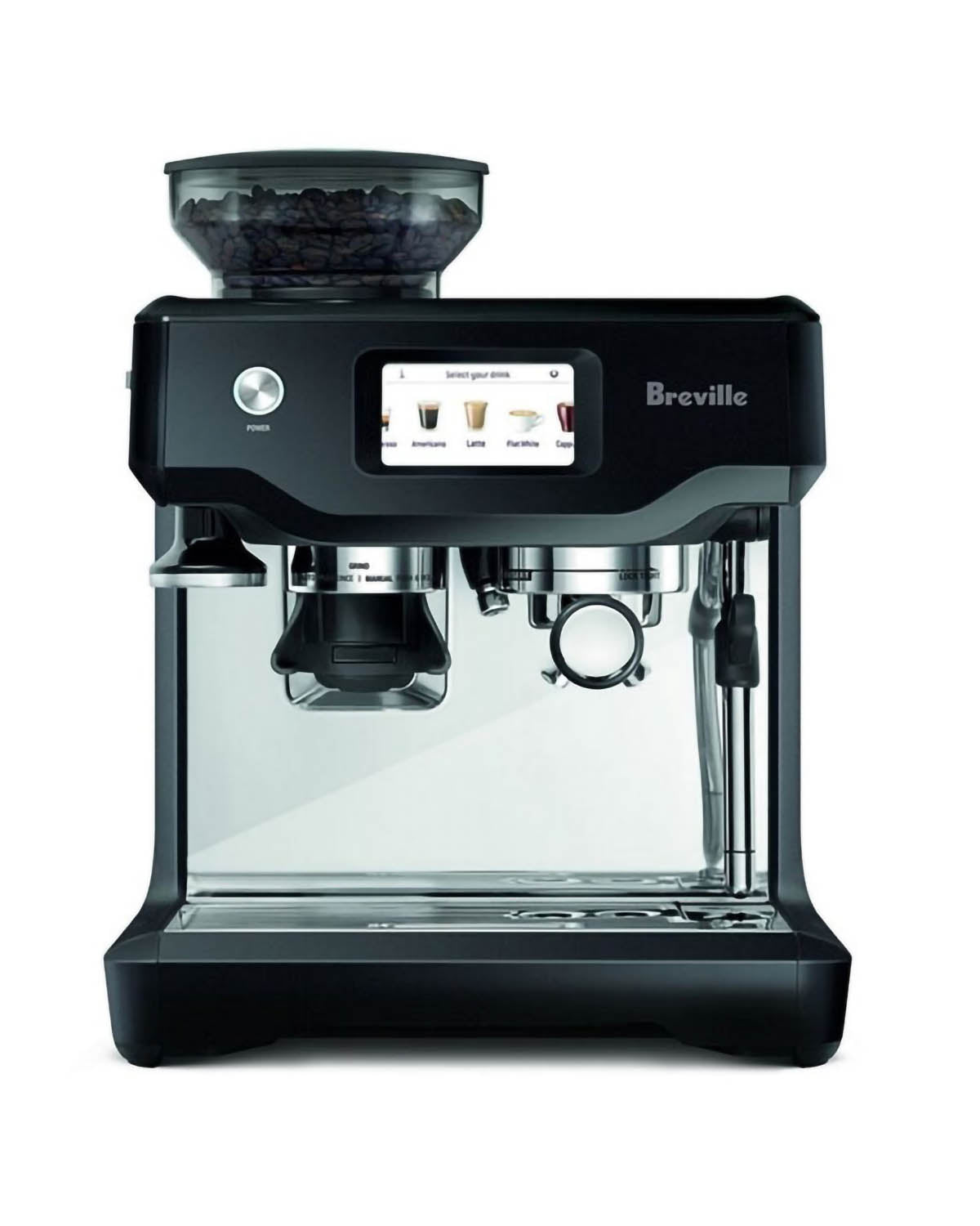 Breville The Barista Touch Automatic Espresso Machine - Black Truffle
