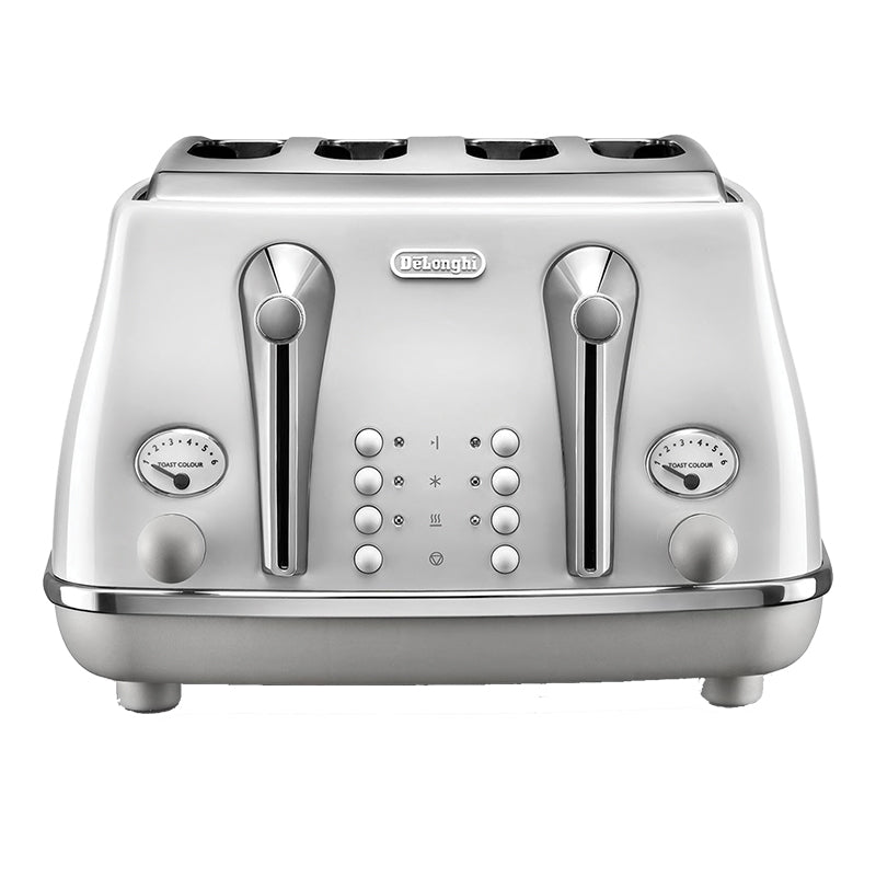 DeLonghi Icona Capitals 4 Slice Toaster - Sydney White