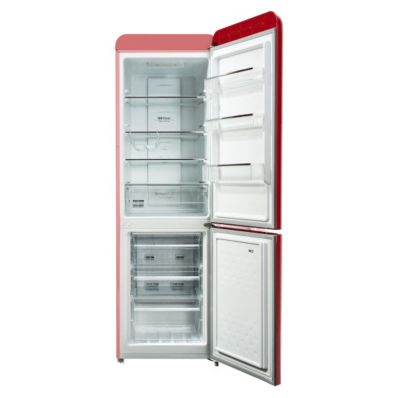 CHiQ Retro Style 231 Litre Bottom Mount Fridge - Red