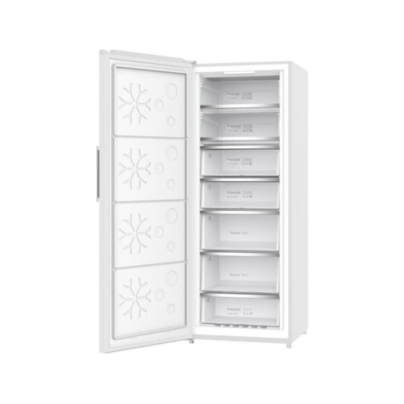 CHiQ 380 Litre Hybrid Fridge Freezer - White