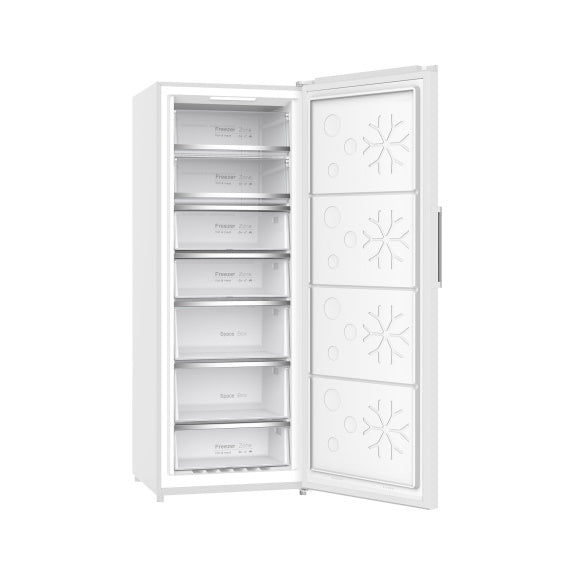CHiQ 380 Litre Hybrid Fridge Freezer - White