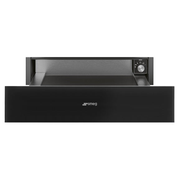 Smeg Linea 60cm Warming Drawer - Black Glass