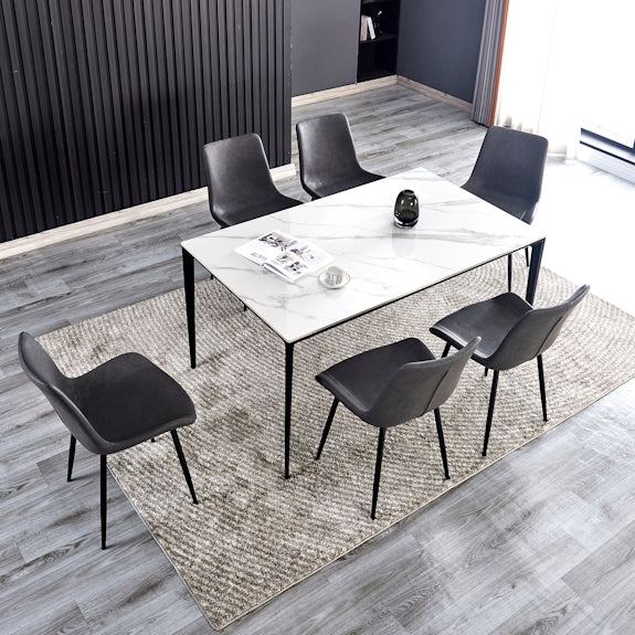 Cruz 150cm Dining Table - White/Grey