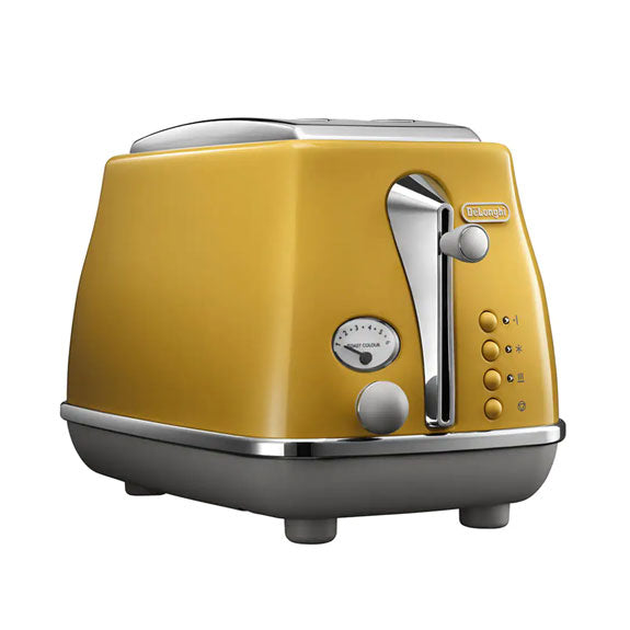 Delonghi Icona Capitals 2 Slice Toaster - New York Yellow