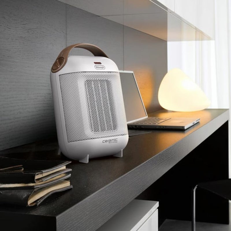 De'Longhi 1800W Capsule Ceramic Fan Heater - White