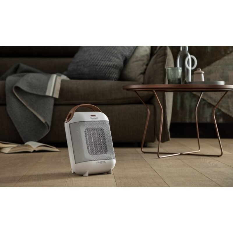 De'Longhi 1800W Capsule Ceramic Fan Heater - White