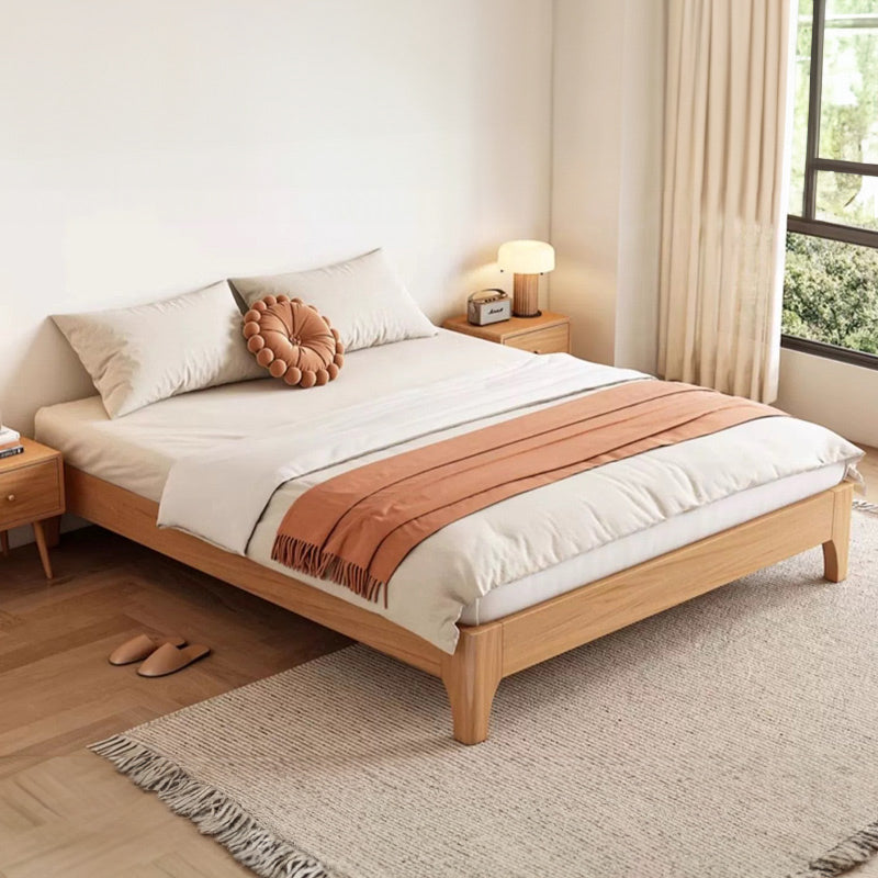 Dino King Single Timber Bed Base - Natural