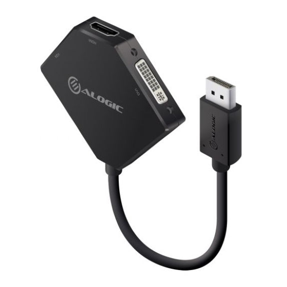 Alogic Elements Series 3-IN-1 Display Port To HDMI VGA DVI Adapter