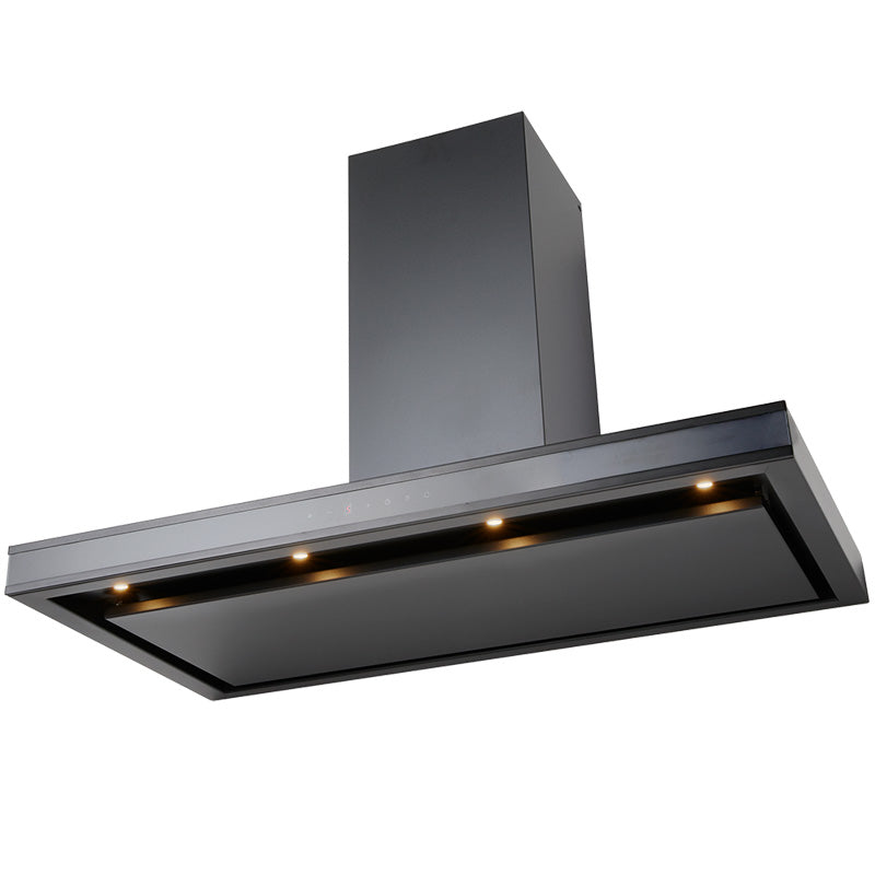 Schweigen 90cm Rangehood Canopy Silent Moderate Cooking - Black