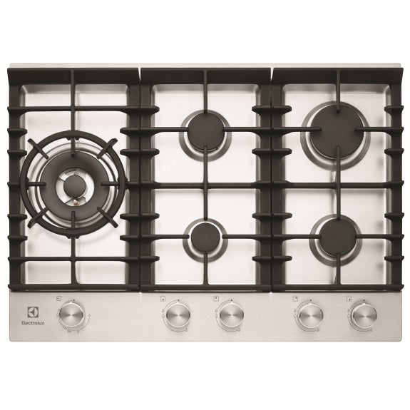 Electrolux 75cm Gas Cooktop - Stainless Steel