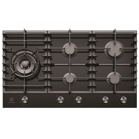 Electrolux 90cm Black Ceramic Gas Cooktop