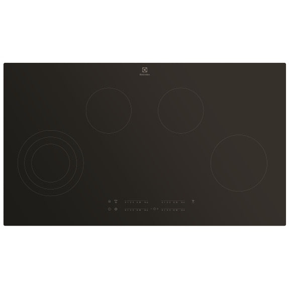 Electrolux 90cm 4-Burner Ceramic Cooktop - Black