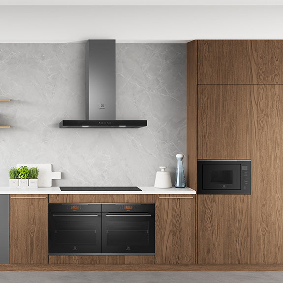 Electrolux 45cm UltimateTaste 500 Built-In Combination Microwave Oven - Dark Stainless Steel