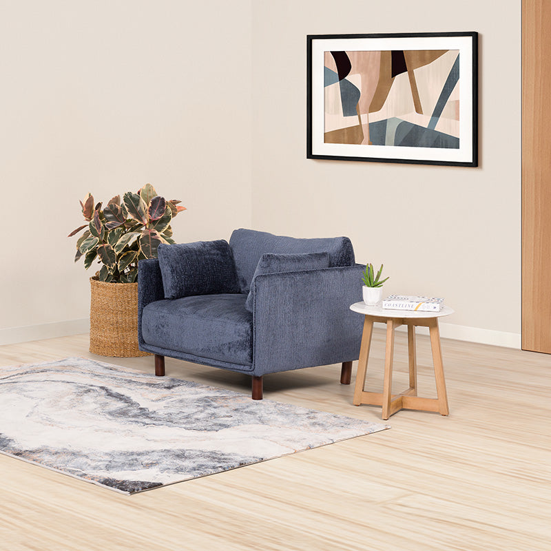 Emma Fabric Occasional Chair - Ombre Blue