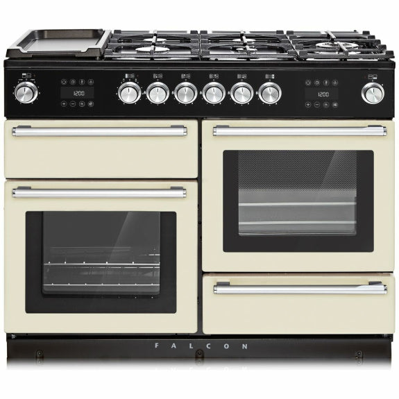 Falcon Nexus 110cm Freestanding Cooker - Ivory and Chrome