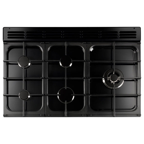 Falcon 90cm Dual Fuel Professonal FX Cooker - Stainless Steel & Chrome