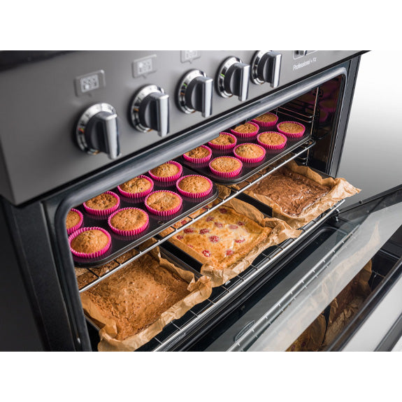 Falcon 90cm Dual Fuel Professonal FX Cooker - Stainless Steel & Chrome