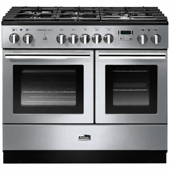 Falcon Professional FX 100cm Dual Fuel Range Cooker - Stainless Steel and Chrome