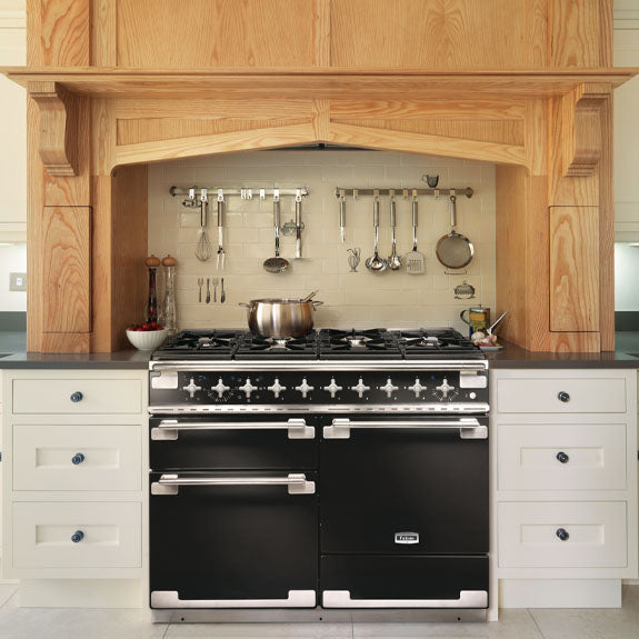 Falcon Elise 90cm 5 Burner Dual Fuel Cooker - Black and Nickel